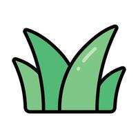 Simple Grass colorful icon Illustration. The icon illustration can be used for websites, print templates, presentation templates, illustrations, etc vector
