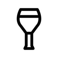 Wine icon line style vector