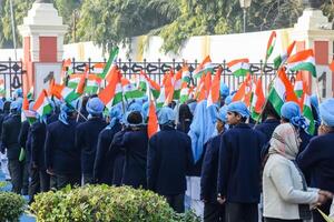 Delhi, India - December 26 2023 - Veer Bal Diwas commemorates the martyrdom of the four sons of tenth and last Sikh Guru Gobind Singh, In Jan 2021 PM Modi announced Dec 26 observed as Veer Bal Diwas photo