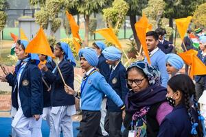 Delhi, India - December 26 2023 - Veer Bal Diwas commemorates the martyrdom of the four sons of tenth and last Sikh Guru Gobind Singh, In Jan 2021 PM Modi announced Dec 26 observed as Veer Bal Diwas photo