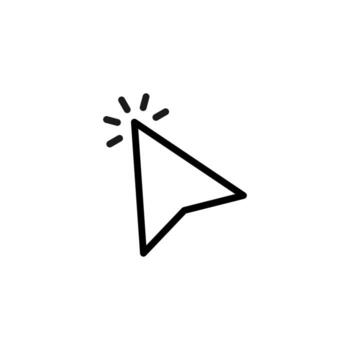 Cursor icon. Pointer icon vector