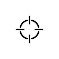 Aim icon. Target icon vector