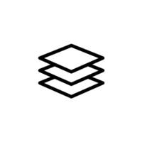 Layer icon. Level icon vector