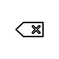 Delete icon. Backspace icon vector