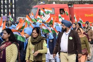 Delhi, India - December 26 2023 - Veer Bal Diwas commemorates the martyrdom of the four sons of tenth and last Sikh Guru Gobind Singh, In Jan 2021 PM Modi announced Dec 26 observed as Veer Bal Diwas photo