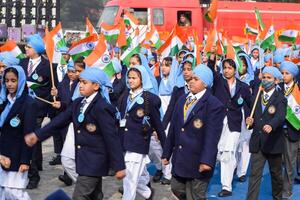 Delhi, India - December 26 2023 - Veer Bal Diwas commemorates the martyrdom of the four sons of tenth and last Sikh Guru Gobind Singh, In Jan 2021 PM Modi announced Dec 26 observed as Veer Bal Diwas photo