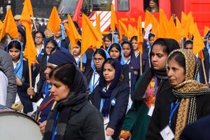 Delhi, India - December 26 2023 - Veer Bal Diwas commemorates the martyrdom of the four sons of tenth and last Sikh Guru Gobind Singh, In Jan 2021 PM Modi announced Dec 26 observed as Veer Bal Diwas photo