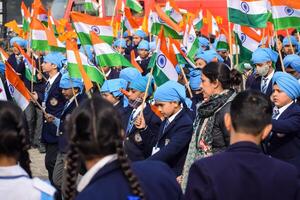 Delhi, India - December 26 2023 - Veer Bal Diwas commemorates the martyrdom of the four sons of tenth and last Sikh Guru Gobind Singh, In Jan 2021 PM Modi announced Dec 26 observed as Veer Bal Diwas photo
