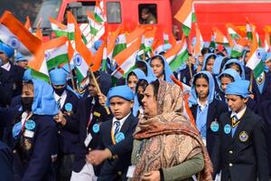 Delhi, India - December 26 2023 - Veer Bal Diwas commemorates the martyrdom of the four sons of tenth and last Sikh Guru Gobind Singh, In Jan 2021 PM Modi announced Dec 26 observed as Veer Bal Diwas photo
