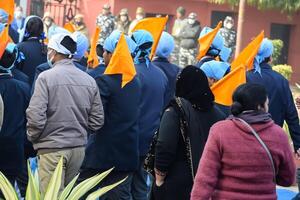 Delhi, India - December 26 2023 - Veer Bal Diwas commemorates the martyrdom of the four sons of tenth and last Sikh Guru Gobind Singh, In Jan 2021 PM Modi announced Dec 26 observed as Veer Bal Diwas photo