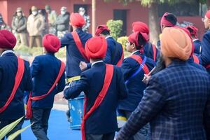 Delhi, India - December 26 2023 - Veer Bal Diwas commemorates the martyrdom of the four sons of tenth and last Sikh Guru Gobind Singh, In Jan 2021 PM Modi announced Dec 26 observed as Veer Bal Diwas photo