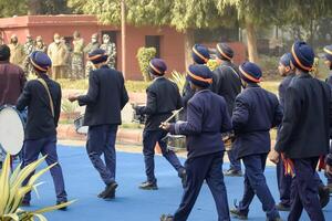 Delhi, India - December 26 2023 - Veer Bal Diwas commemorates the martyrdom of the four sons of tenth and last Sikh Guru Gobind Singh, In Jan 2021 PM Modi announced Dec 26 observed as Veer Bal Diwas photo
