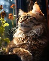 masterpiece HD quality pet photography for international cat day. photo