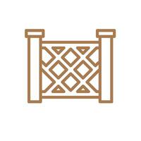 Fence icon design templates simple and modern vector