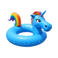 3d rendering inflatable unicorn swim ring png