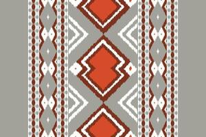 Motif Ikat Seamless Pattern Embroidery Background. Ikat Stripe Geometric Ethnic Oriental Pattern traditional.aztec Style Abstract design for Texture,fabric,clothing,wrapping,sarong. vector