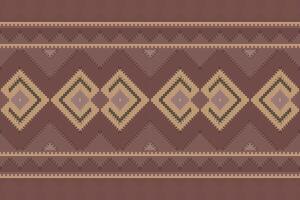 Motif Ikat Seamless Pattern Embroidery Background. Ikat Pattern Geometric Ethnic Oriental Pattern Traditional. Ikat Aztec Style Abstract Design for Print Texture,fabric,saree,sari,carpet. vector