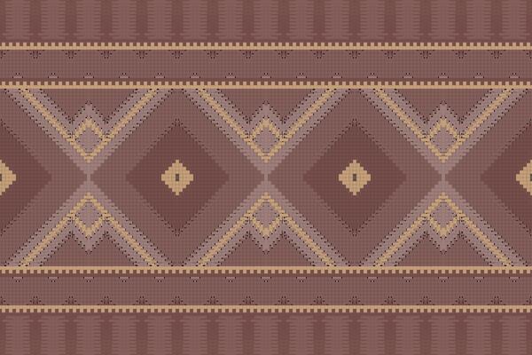 Motif Ikat Seamless Pattern Embroidery Background. Ikat Patterns Geometric Ethnic Oriental Pattern Traditional. Ikat Aztec Style Abstract Design for Print Texture,fabric,saree,sari,carpet.