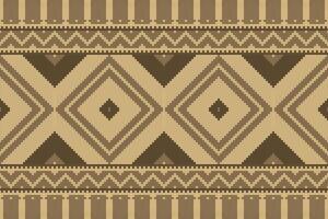 Motif Ikat Floral Paisley Embroidery Background. Ikat Seamless Pattern Geometric Ethnic Oriental Pattern Traditional. Ikat Aztec Style Abstract Design for Print Texture,fabric,saree,sari,carpet. vector