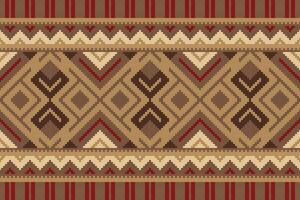 Ikat Paisley Pattern Embroidery Background. Ikat Background Geometric Ethnic Oriental Pattern Traditional. Ikat Aztec Style Abstract Design for Print Texture,fabric,saree,sari,carpet. vector