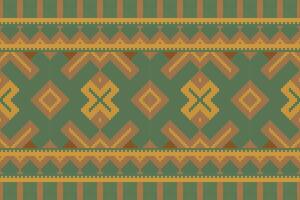 Ikat Fabric Paisley Embroidery Background. Ikat Texture Geometric Ethnic Oriental Pattern Traditional. Ikat Aztec Style Abstract Design for Print Texture,fabric,saree,sari,carpet. vector