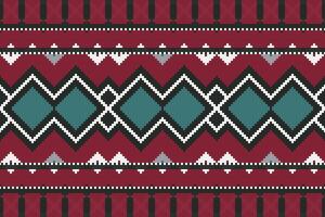 Motif Ikat Paisley Embroidery Background. Ikat Patterns Geometric Ethnic Oriental Pattern traditional.aztec Style Abstract illustration.design for Texture,fabric,clothing,wrapping,sarong. vector