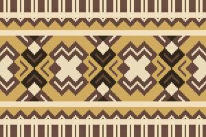 Ikat Paisley Pattern Embroidery Background. Ikat Flower Geometric Ethnic Oriental Pattern Traditional. Ikat Aztec Style Abstract Design for Print Texture,fabric,saree,sari,carpet. vector