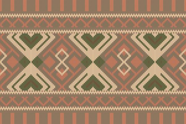 Ikat Fabric Paisley Embroidery Background. Ikat Design Geometric Ethnic Oriental Pattern traditional.aztec Style Abstract illustration.design for Texture,fabric,clothing,wrapping,sarong.