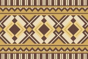 Ikat Paisley Pattern Embroidery Background. Ikat Frame Geometric Ethnic Oriental Pattern Traditional. Ikat Aztec Style Abstract Design for Print Texture,fabric,saree,sari,carpet. vector