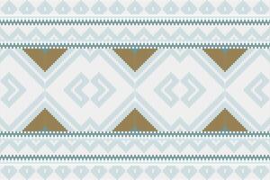 Motif Ikat Paisley Embroidery Background. Ikat Design Geometric Ethnic Oriental Pattern Traditional. Ikat Aztec Style Abstract Design for Print Texture,fabric,saree,sari,carpet. vector