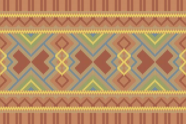 Ikat Seamless Pattern Embroidery Background. Ikat Stripes Geometric Ethnic Oriental Pattern Traditional. Ikat Aztec Style Abstract Design for Print Texture,fabric,saree,sari,carpet.