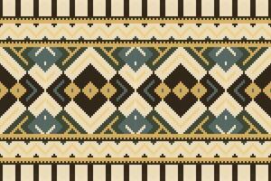 Ikat Paisley Pattern Embroidery Background. Ikat Prints Geometric Ethnic Oriental Pattern Traditional. Ikat Aztec Style Abstract Design for Print Texture,fabric,saree,sari,carpet. vector