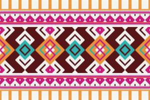 Motif Ikat Paisley Embroidery Background. Ikat Prints Geometric Ethnic Oriental Pattern Traditional. Ikat Aztec Style Abstract Design for Print Texture,fabric,saree,sari,carpet. vector