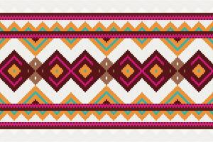 Motif Ikat Paisley Embroidery Background. Ikat Fabric Geometric Ethnic Oriental Pattern Traditional. Ikat Aztec Style Abstract Design for Print Texture,fabric,saree,sari,carpet. vector