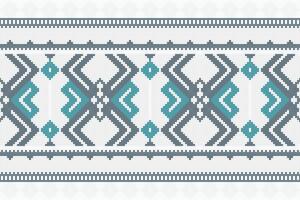 Motif Ikat Paisley Embroidery Background. Ikat Stripe Geometric Ethnic Oriental Pattern Traditional. Ikat Aztec Style Abstract Design for Print Texture,fabric,saree,sari,carpet. vector