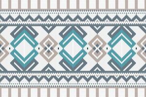 Motif Ikat Paisley Embroidery Background. Ikat Stripes Geometric Ethnic Oriental Pattern Traditional. Ikat Aztec Style Abstract Design for Print Texture,fabric,saree,sari,carpet. vector