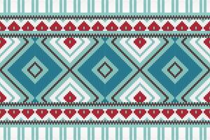 Ikat Paisley Pattern Embroidery Background. Ikat Diamond Geometric Ethnic Oriental Pattern Traditional. Ikat Aztec Style Abstract Design for Print Texture,fabric,saree,sari,carpet. vector