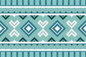 Ikat Paisley Pattern Embroidery Background. Ikat Flowers Geometric Ethnic Oriental Pattern Traditional. Ikat Aztec Style Abstract Design for Print Texture,fabric,saree,sari,carpet. vector