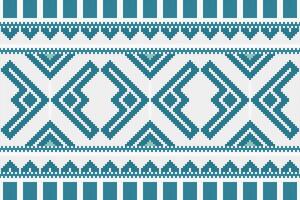 Ikat Paisley Pattern Embroidery Background. Ikat Frame Geometric Ethnic Oriental Pattern traditional.aztec Style Abstract illustration.design for Texture,fabric,clothing,wrapping,sarong. vector