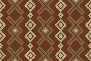 Motif Ikat Seamless Pattern Embroidery Background. Ikat Stripe Geometric Ethnic Oriental Pattern traditional.aztec Style Abstract design for Texture,fabric,clothing,wrapping,sarong. vector