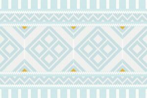 Ikat Damask Embroidery Background. Ikat Flower Geometric Ethnic Oriental Pattern Traditional. Ikat Aztec Style Abstract Design for Print Texture,fabric,saree,sari,carpet. vector