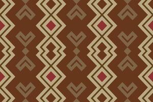 Motif Ikat Seamless Pattern Embroidery Background. Ikat Stripes Geometric Ethnic Oriental Pattern Traditional. Ikat Aztec Style Abstract Design for Print Texture,fabric,saree,sari,carpet. vector