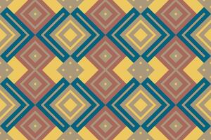 Ikat Floral Paisley Embroidery Background. Ikat Seamless Pattern Geometric Ethnic Oriental Pattern Traditional. Ikat Aztec Style Abstract Design for Print Texture,fabric,saree,sari,carpet. vector