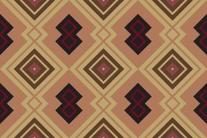 Motif Ikat Floral Paisley Embroidery Background. Ikat Damask Geometric Ethnic Oriental Pattern Traditional. Ikat Aztec Style Abstract Design for Print Texture,fabric,saree,sari,carpet. vector