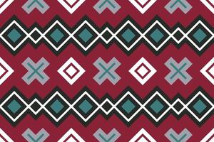 Motif Ikat Paisley Embroidery Background. Ikat Pattern Geometric Ethnic Oriental Pattern traditional.aztec Style Abstract illustration.design for Texture,fabric,clothing,wrapping,sarong. vector