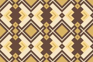 Ikat Paisley Pattern Embroidery Background. Ikat Frame Geometric Ethnic Oriental Pattern traditional.aztec Style Abstract illustration.design for Texture,fabric,clothing,wrapping,sarong. vector