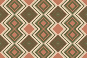 Ikat Damask Embroidery Background. Ikat Background Geometric Ethnic Oriental Pattern Traditional. Ikat Aztec Style Abstract Design for Print Texture,fabric,saree,sari,carpet. vector