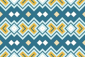 Motif Ikat Seamless Pattern Embroidery Background. Ikat Design Geometric Ethnic Oriental Pattern Traditional. Ikat Aztec Style Abstract Design for Print Texture,fabric,saree,sari,carpet. vector