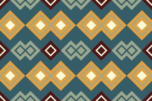 Motif Ikat Seamless Pattern Embroidery Background. Ikat Stripes Geometric Ethnic Oriental Pattern traditional.aztec Style Abstract design for Texture,fabric,clothing,wrapping,sarong. vector