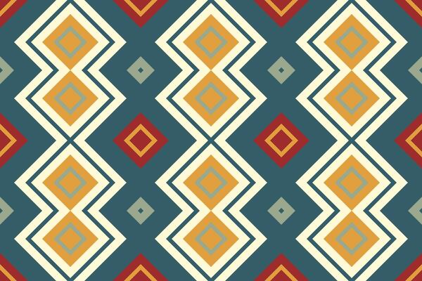 Motif Ikat Seamless Pattern Embroidery Background. Ikat Texture Geometric Ethnic Oriental Pattern traditional.aztec Style Abstract design for Texture,fabric,clothing,wrapping,sarong.